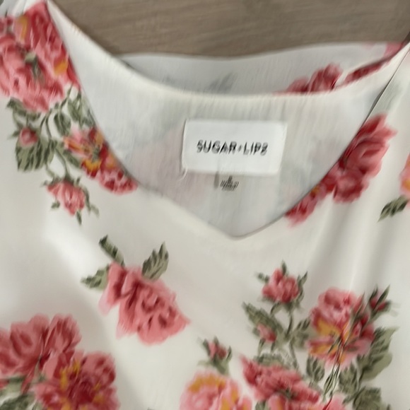 Flowy floral mini dress. Size small. - Picture 2 of 2